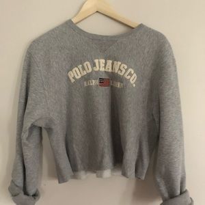 Ralph Lauren crew sweatshirt ... cropped